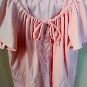 Peach Vintage blouse, Sm